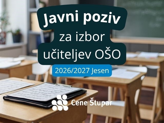 Poziv k vpisu v program Osnovna šola za odrasle 2025/2026 - Jesen