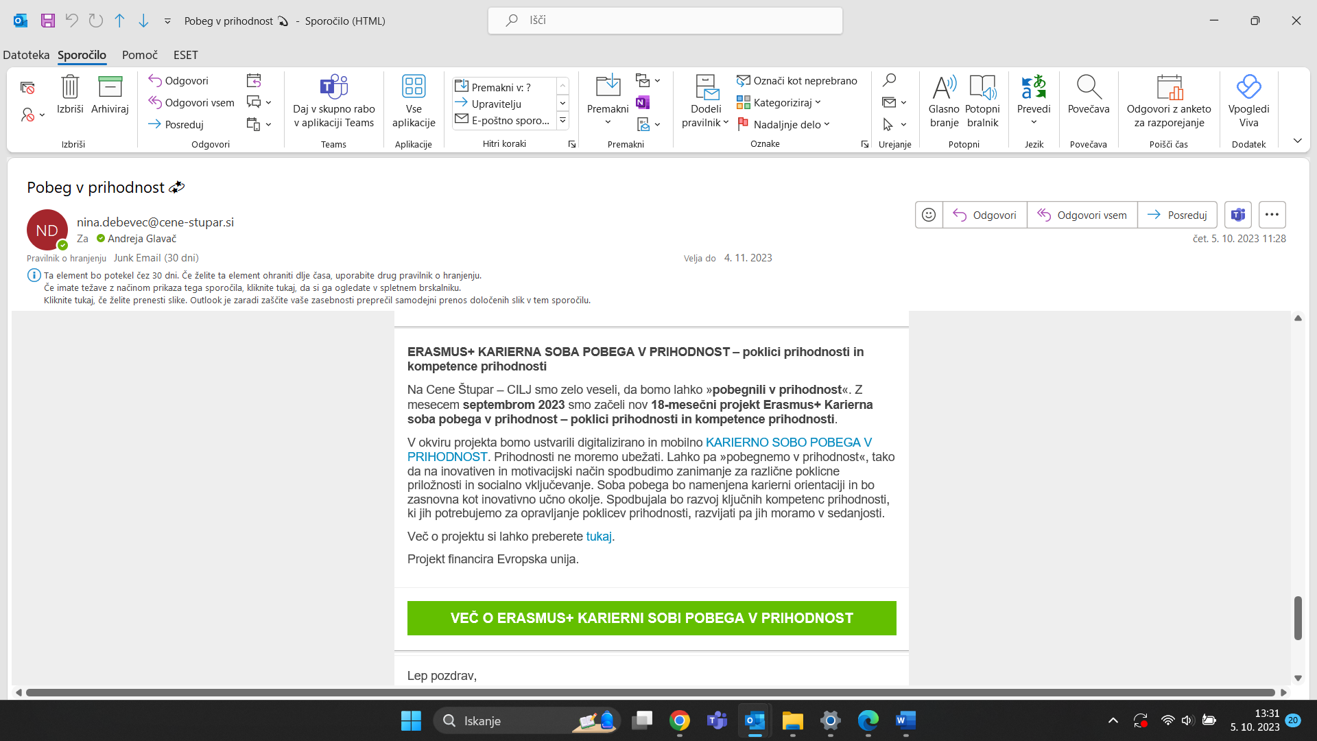 Novičnik Cene Štupar 5. 10. 2023