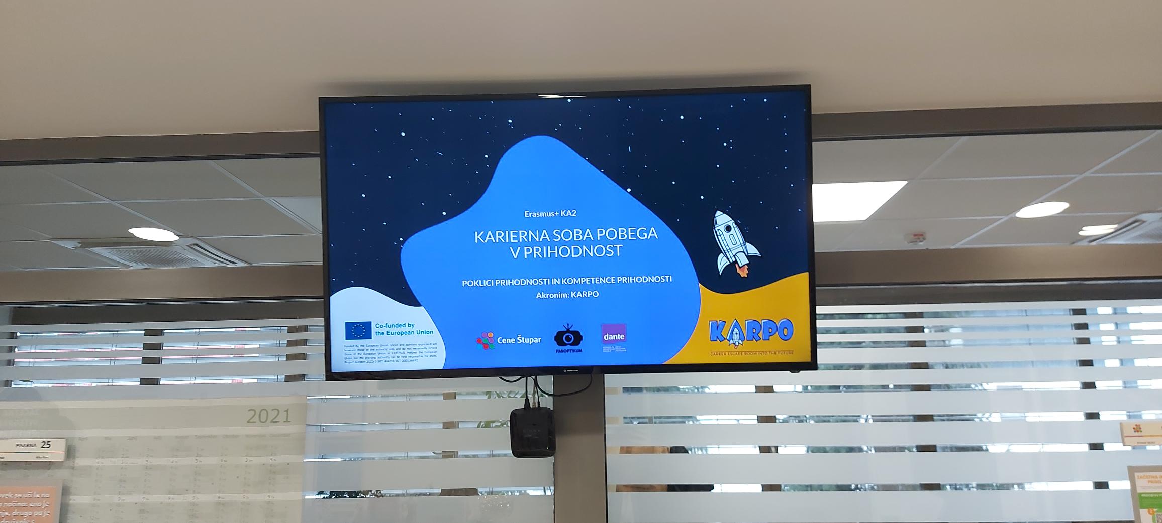 LCD Zaslon, hodnik Cene Štupar - CILJ 2